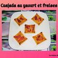 Cuajada au yaourt et fraises