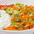 SALADE DE CAROTTES ET COURGETTES .