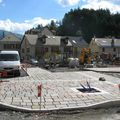 Les travaux de la place de la patinoire avance