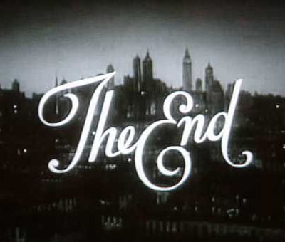 This is the end...