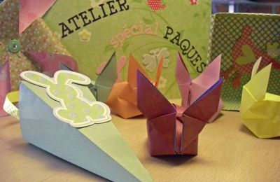 Bientôt Pâques !! atelier spécial origami 