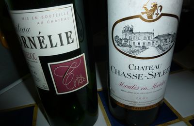 Haut-Médoc : Cornélie 2006 et Moulis : Chasse-Spleen 2001