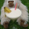 smoothie"malin comme un singe"bananna ,beurre de cacahuétes!!!!!!!
