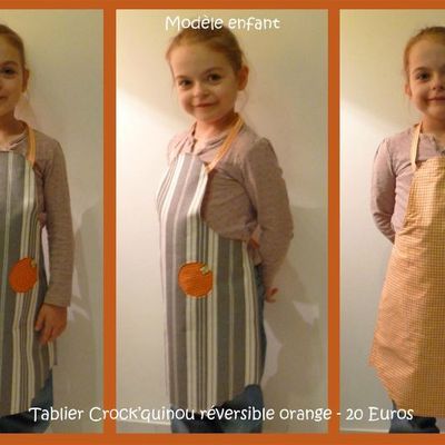 ... Tablier Crock'quinou Enfant réversible ...