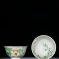 A fine pair of 'famille-rose' bowls, seal marks and period of Qianlong (1736-1795)