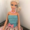 Recyclage - up cycling / Barbie demoiselle fleurie