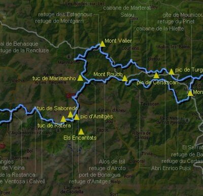 SOMMETS DE LA HRP 3 - Pyrénées Centre-Est