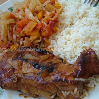 ... kalja, travers de porc mariné