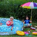 Lizzy et Gérome à la piscine