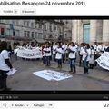 Mobilisation des étudiants à Besançon, le 24/11/2011