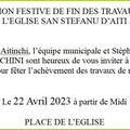 01_1106_Invitation à la Fête de Fin de Travaux de l'Eglise San Stefanu__Aiti_22 Avril 2023