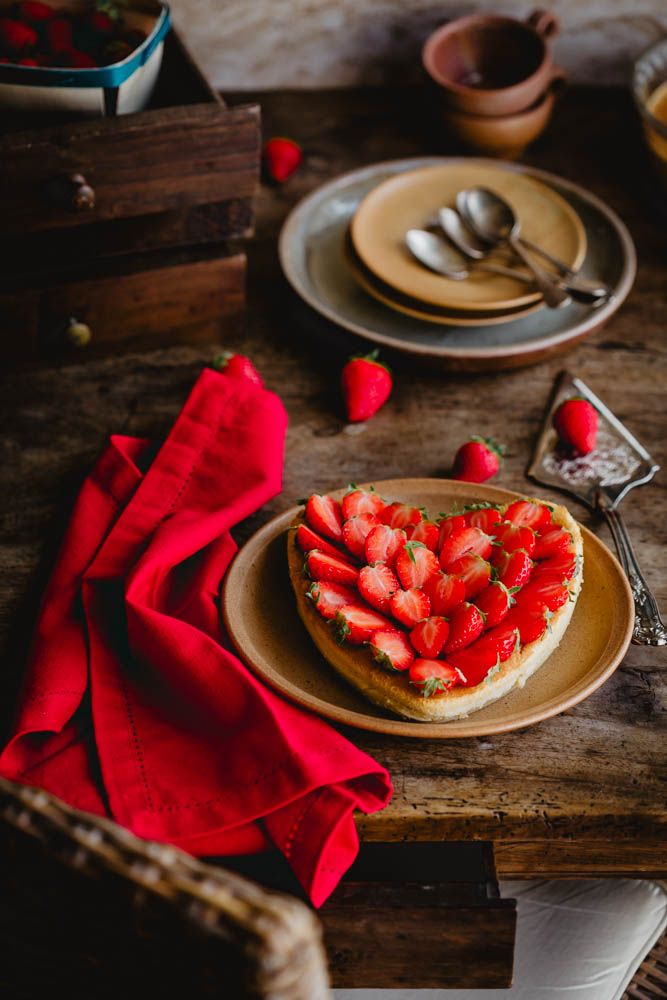 gateau magique, gateau à la vanille, fraises du périgord, recette de printemps, dessert aux fraises, recette facile, dessert de saison, dessert pour la fete des meres