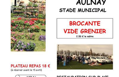 Marché aux Fleurs et Brocante à AULNAY 17 