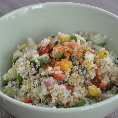 Salade de quinoa et petits légumes