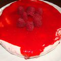 GATEAU MOUSSEUX AUX FRAISES ET FRAMBOISES