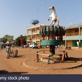 Rond-point à Kaya (Burkina-Faso)