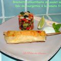 Brochette croustillante de poulet au cumin