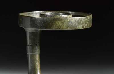 Bronze Goose Foot Lamp, Western Han Dynasty