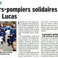 Merci aux sapeurs pompiers