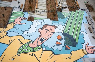 Inauguration de la place Hubert Mounier  : L’art et la couleur au cœur du Quartier du Marché à la Confluence à Lyon