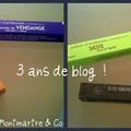 3 ans de blog ! (concours ...)