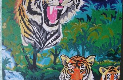 Famille de tigres