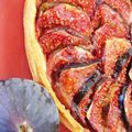 Tarte d'automne aux figues, amandes et noix