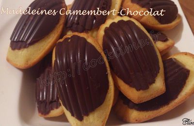 Madeleines au camembert en coque chocolat