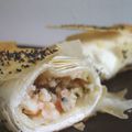 "Nems" croustillants aux crevettes, gingembre et coriandre inspirés par Lolotte