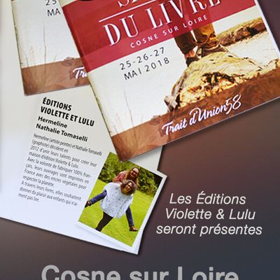 SALON DU LIVRE COSNE-SUR-LOIRE (58) / 25,26 et 27 mai 2018