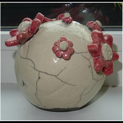 Fleurs en raku