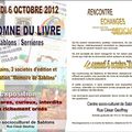 Robert BUFFAT dédicacera au Salon du Livre de SABLONS/SERRIERES le 6 octobre prochain.