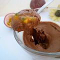 Mousse au chocolat au fruit de la passion