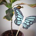 DIY: Un pic papillon pour vos plantes d'intérieur...