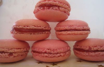 Macarons à la fraise