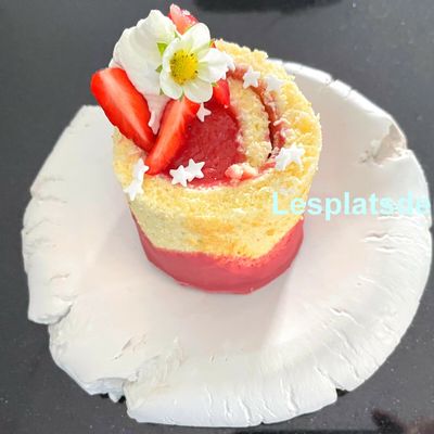 Roulé fraises – fête des mères