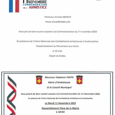Cérémonie du 11 novembre