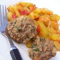 Courgettes aux boulettes