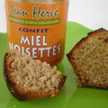 Petits cakes au confit de miel-noisettes