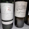 Pessac-Léognan : Pape Clément 2002, Saint Emilion : Tertre Daugay 2009 et Mangot Quintessence 2010