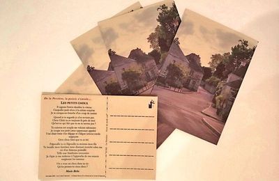 Envoi par un libraire normand de 2500 cartes postales imprimées avec des poèmes 