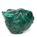 A malachite ‘lotus’ waterpot, Qing dynasty, 18th century
