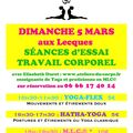 SÉANCES D'ESSAI AUX LESQUELS LE 5 MARS