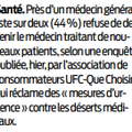 Désertification médicale