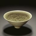A 'Yaozhou' carved celadon 'Lotus pond' bowl, Northern Song dynasty