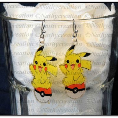 Boucles d'Oreilles Pikachu 