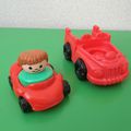 Lot voiture + camion + personnage Little People (Claire)