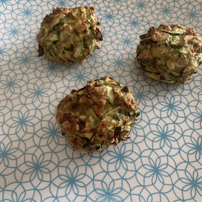 Boulettes de Courgettes et boeuf au Four 