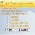 La question du mois  ( sondage )