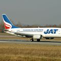 AEROPORT DE BÂLE-MULHOUSE: YUGOSLAV AIRLINES (JAT): BOEING 737-3H9: YU-AND: MSN:23329/1134.